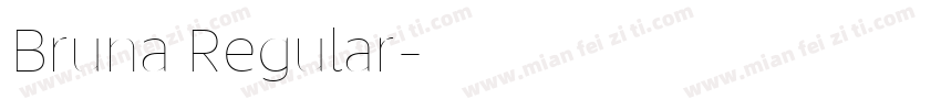 Bruna Regular字体转换
